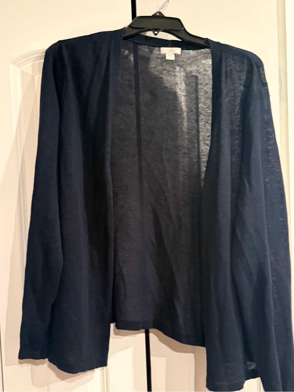 JJILL Women's Navy Open-Front Cardigan Sweater